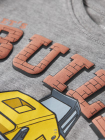 NAME IT T-shirt Malik Tonka Grey Melange